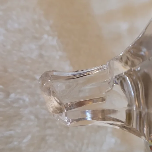 Vintage Floral Etched Glass Basket Set - Picture 5 of 5